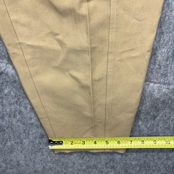 Victoria Beckham Trouser Pants Women's US 6 Balloon Pleated Tan Italy 29 x 29